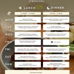 KAI Confinement Meal Menu (Week 1 - Premium)